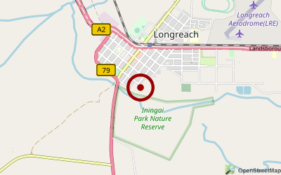 Navigation zum Campingplatz Longreach Caravan Park
