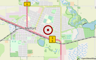 Navigation zum Campingplatz Melfort and District Regional Park